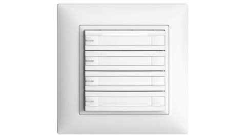 Poussoirs KNX, RGB, avec LED, avec encart papier