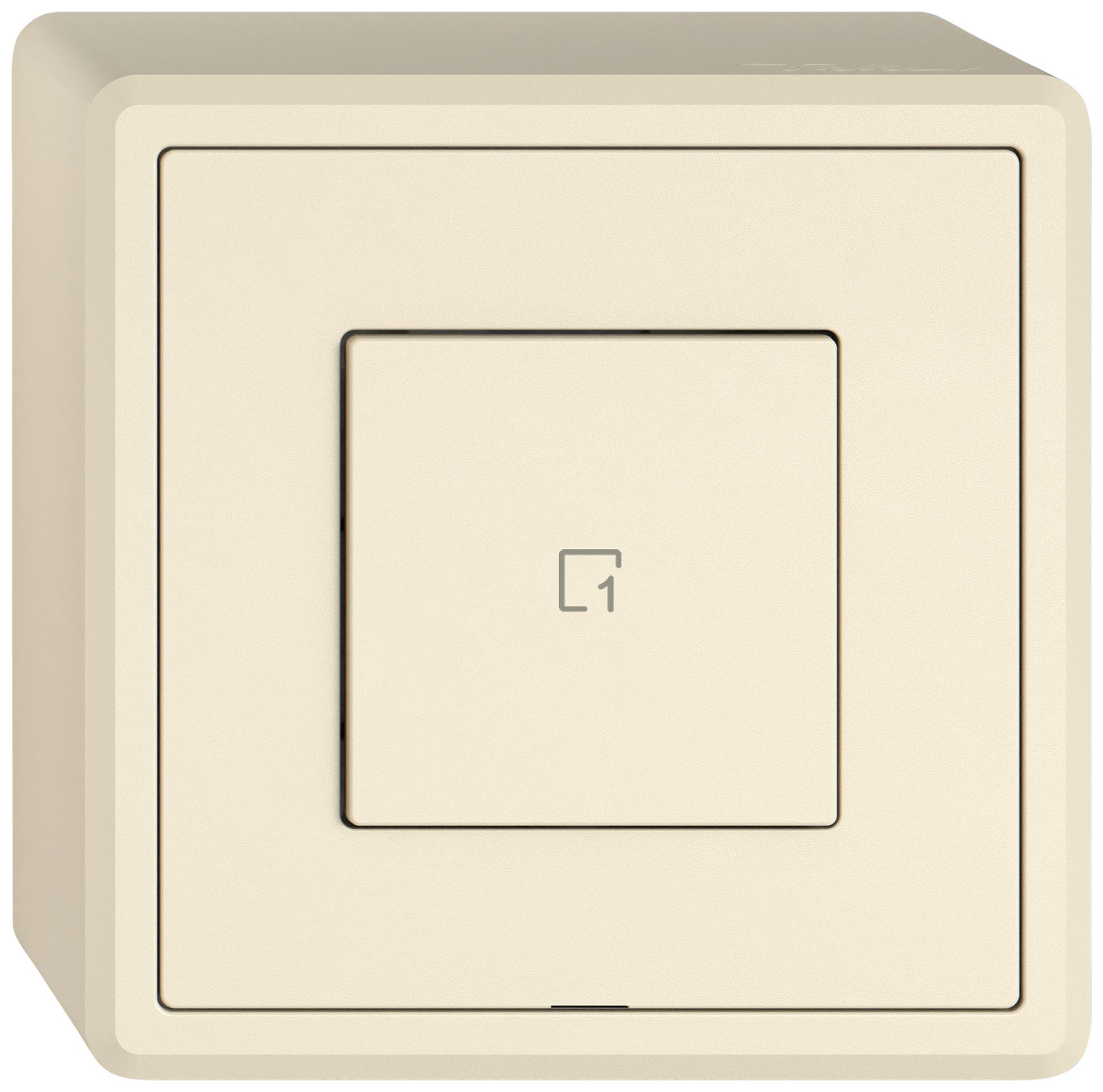 Poussoir scènes AP EDIZIO.liv Wiser SNAPFIX® 1 scène 1 touche WLAN cr