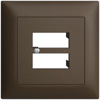 Kit frontale INC EDIZIOdue coffee 88×88mm 4×RJ45