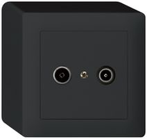 Presa di passaggio AP kallysto R/TV 19dB nero