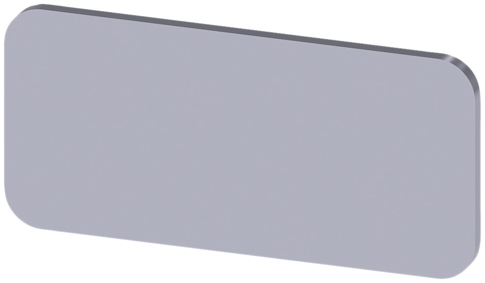 Plaquette de marquage Siemens SIRIUS ACT, sans impression, 12.5×27mm, argent