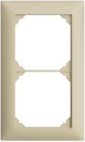 Abdeckrahmen EDIZIOdue 1×2 vanille