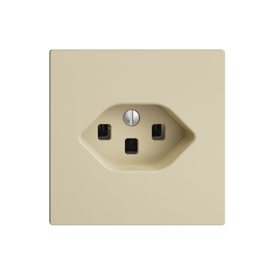 UP-Steckdose EDIZIOdue T23 16A vanille, mit Steckklemmen
