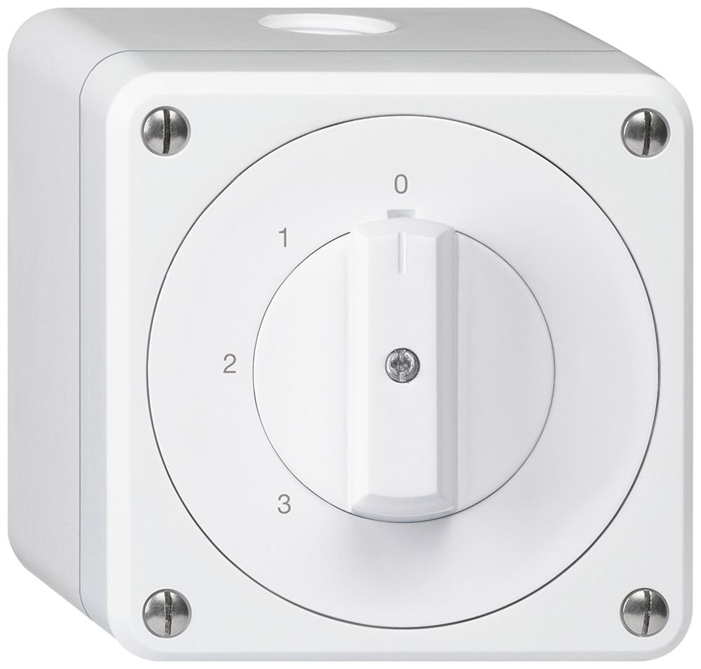 AP-Drehschalter robusto IP55 Schema 5/1P weiss