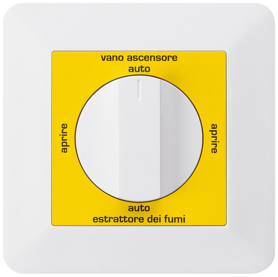 UP-Drehschalter kallysto.trend für Rauchabzug Text italienisch weiss