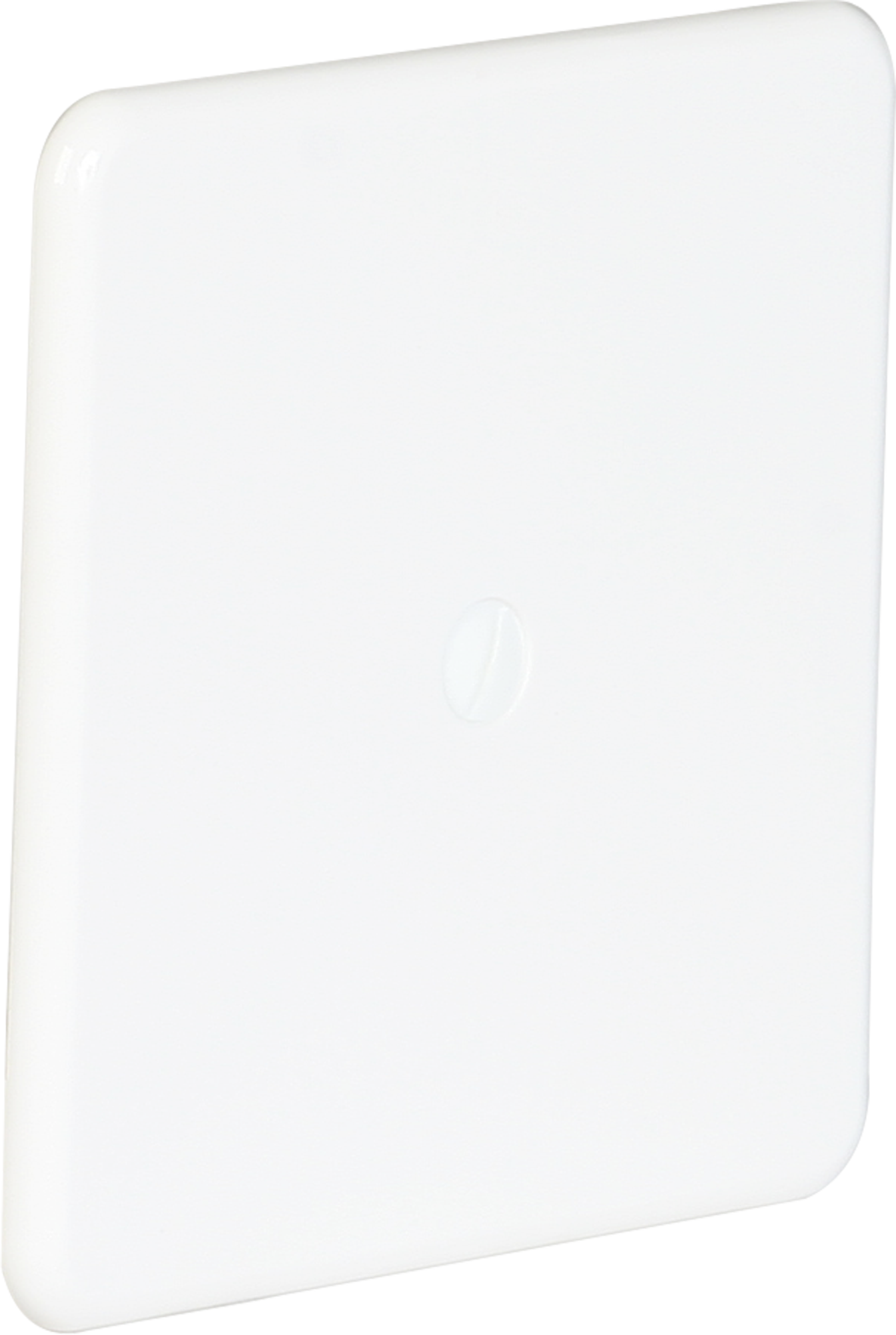 UP-Abdeckplatte basico Gr.III Isolierstoff ohne Gravur weiss