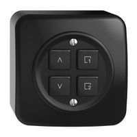 Station secondaire AP 1K/4T pour interrupteur stores scène Sdue Wiser noir