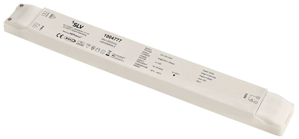 Convertisseur LED SLV LADV200W24-Z, 200W 24VDC max. 8330mA, DALI