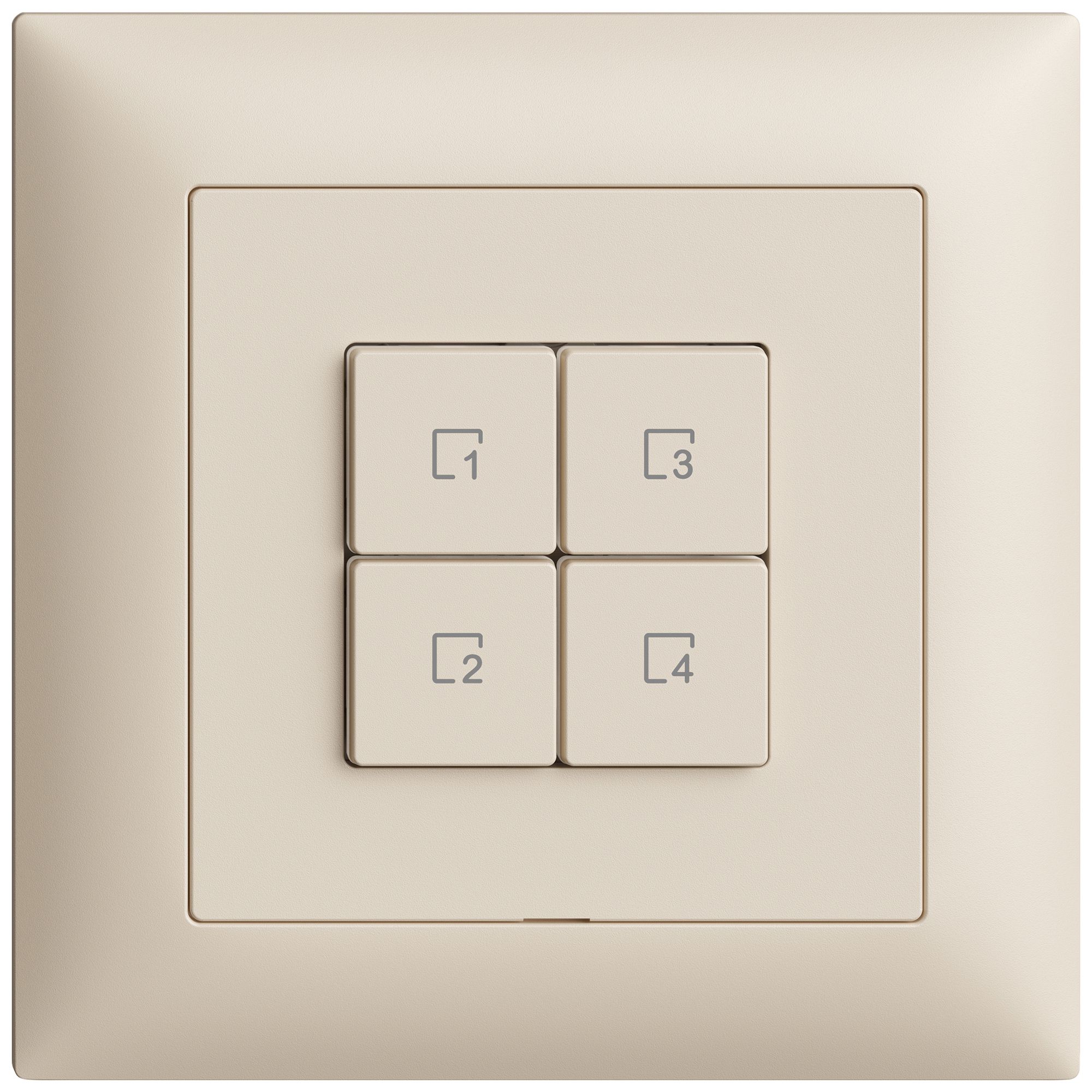 Commande pour poussoir scènes ENC EDIZIOdue Wiser 4 scènes 4t cr