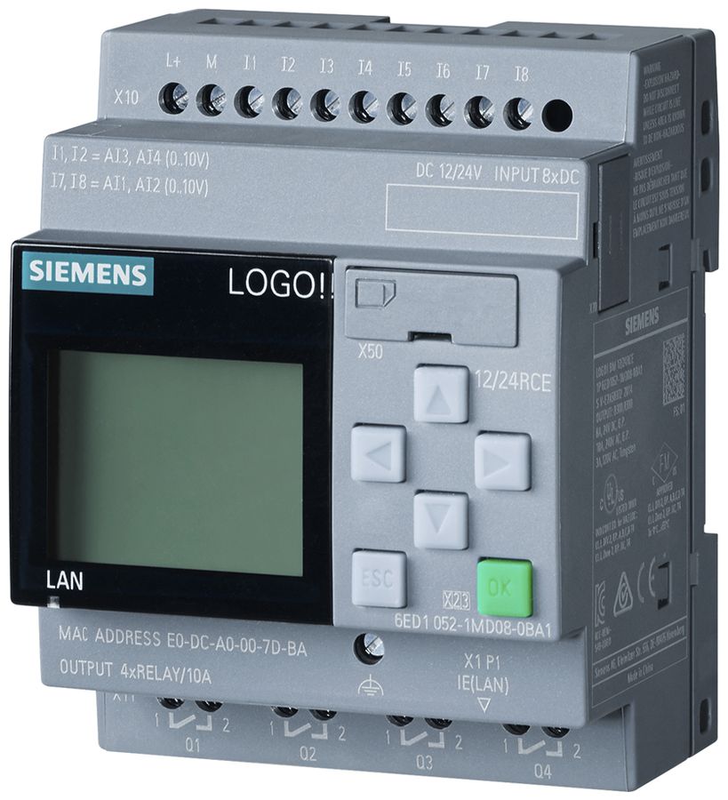 SPS-Logikmodul Siemens LOGO! 8.4 230RCE, 8DE/4DA