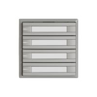 Pulsante universale EDIZIO.liv UNI SNAPFIX® c.LED RGB 4× com.2T targ.grc