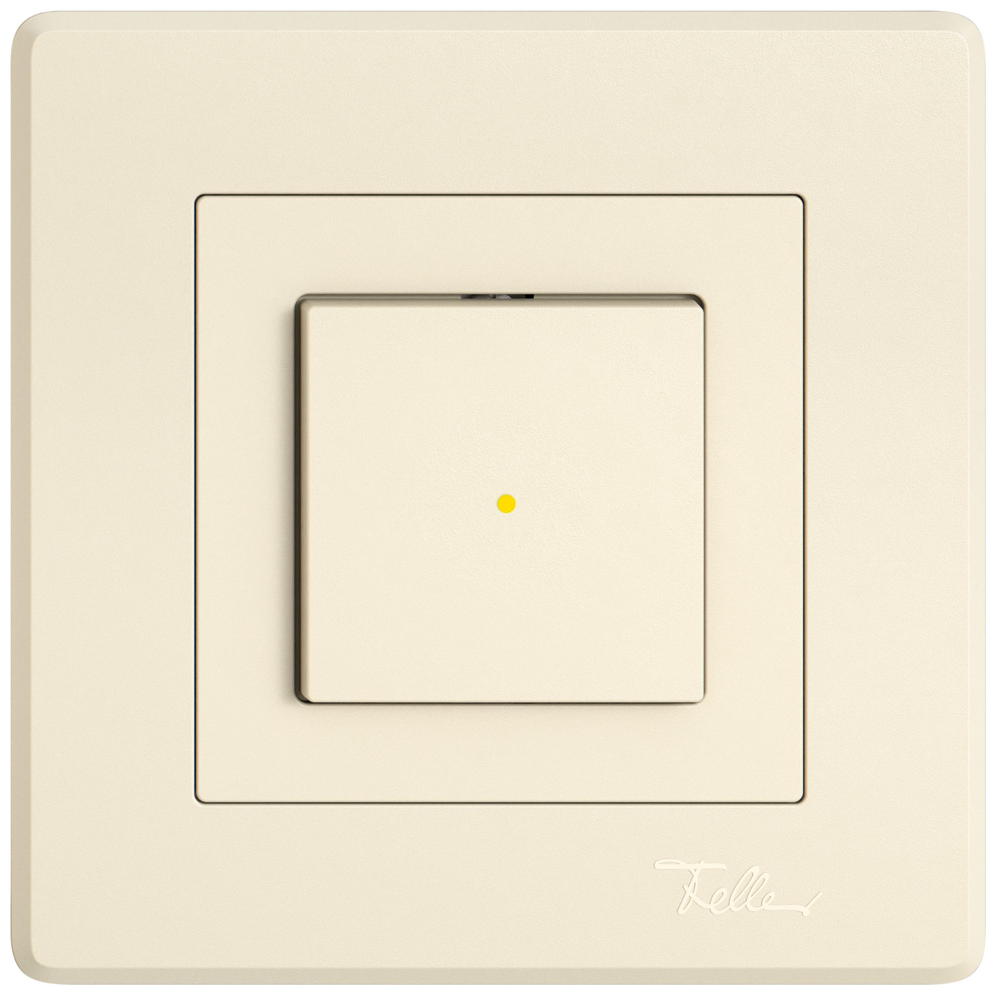 UP-Leuchtdruckschalter EDIZIO.liv SNAPFIX® 6/1L Frontlinse KS gelb cr