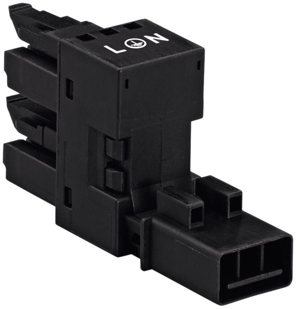 Distributore H WAGO 3L 1×spina/2×prese ne 16A 250V cod.A per 2×uscite