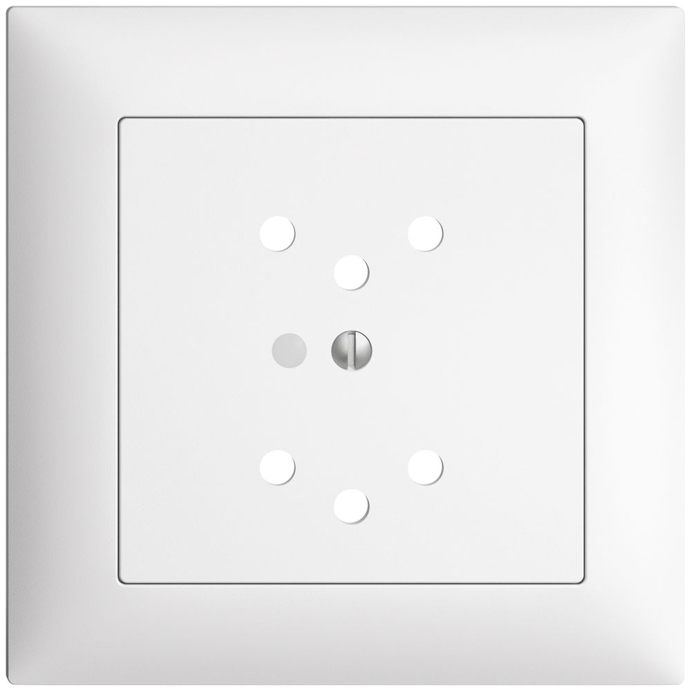 UP-Frontset EDIZIOdue weiss 88×88mm 2×T12 mit Linse