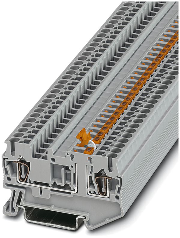 Messertrennklemme 0.08…4mm² grau Zugfederanschluss