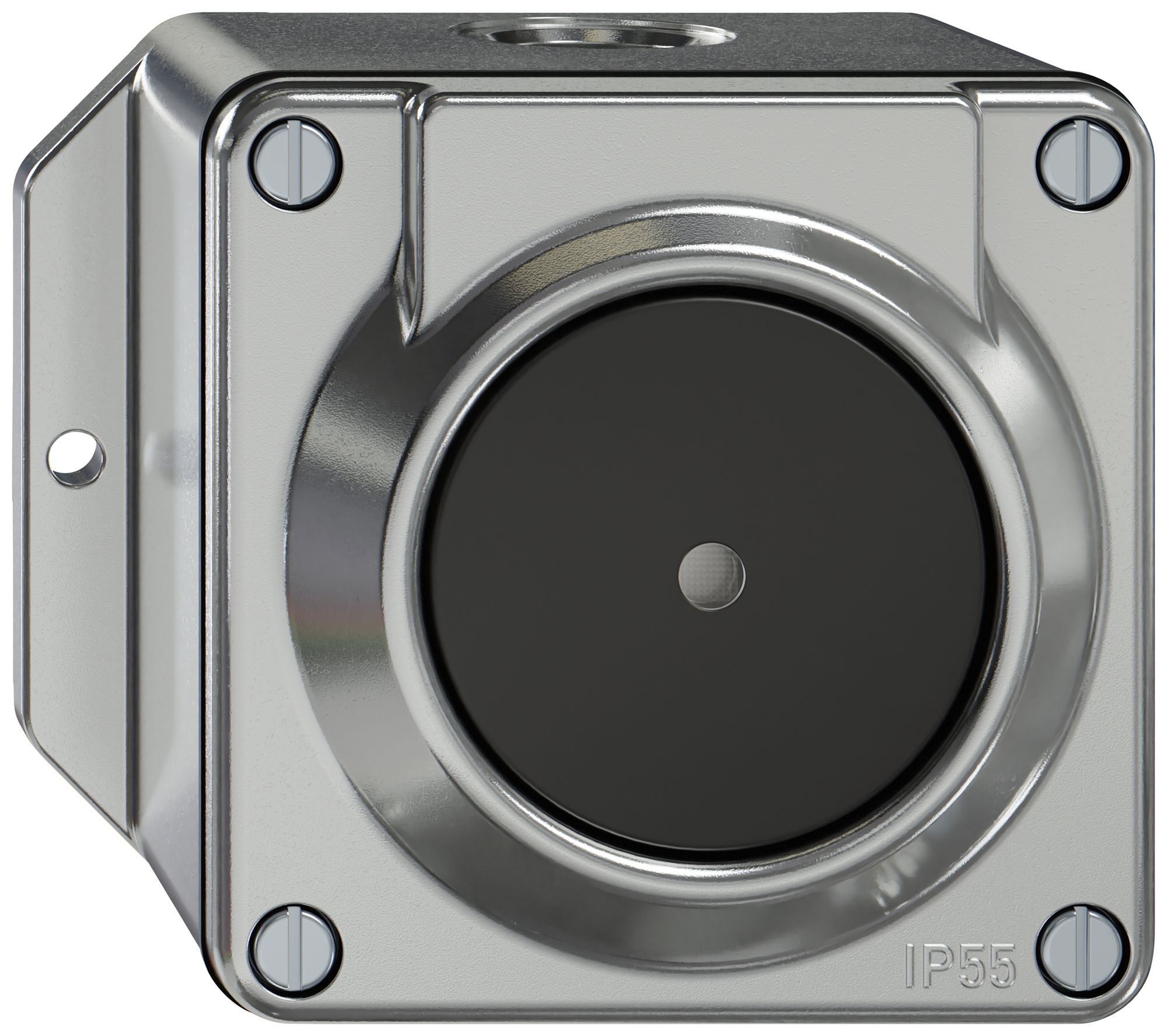 Poussoir de sonnerie AP ELEMENT SNAPFIX® a.éclairag.111×96×87×70mm alu