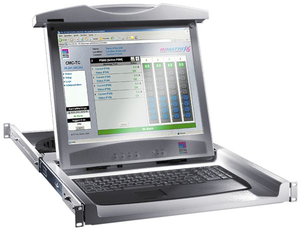 Encart pour écran/clavier Rittal DK 9055.310 230VAC 19"