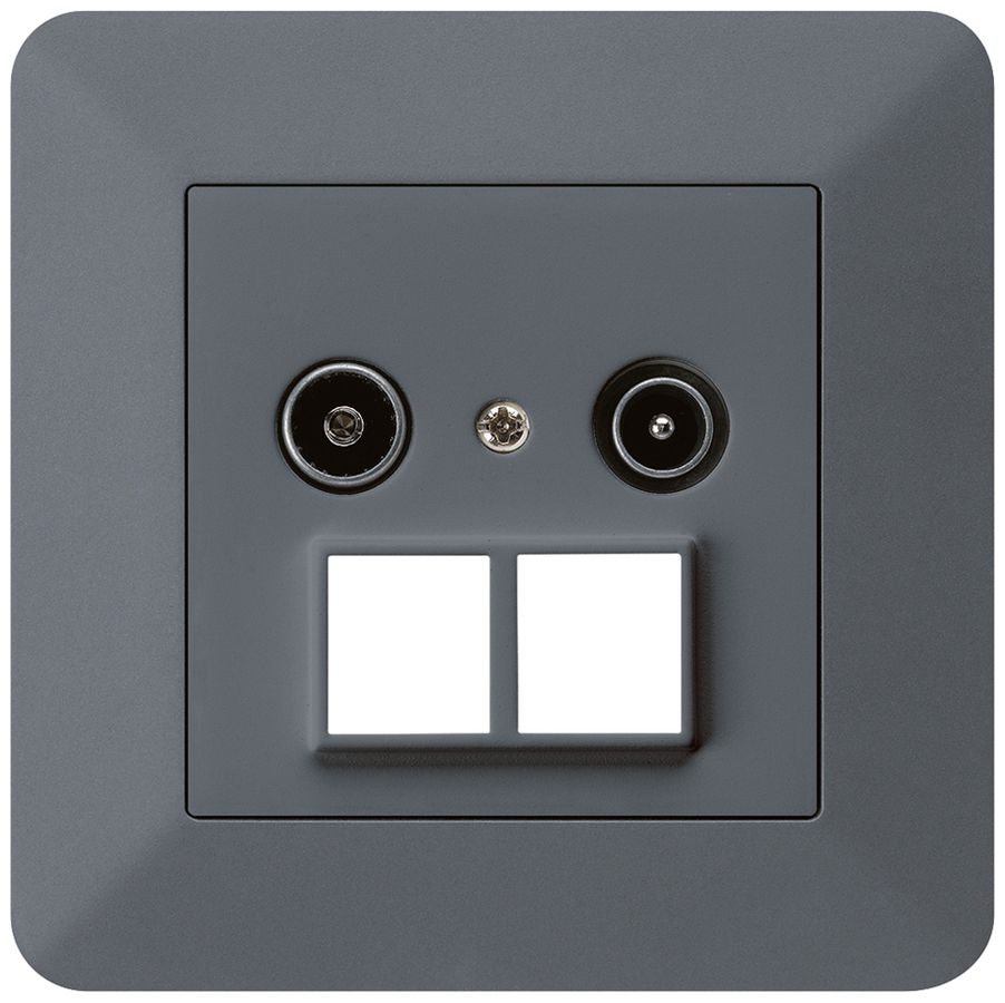 UP-Antennendose R/TV HMS kallysto.trend 23dB anthrazit