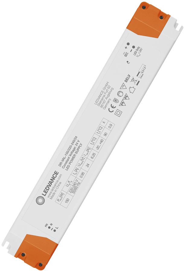 LED-Konverter LDV VALUE, 24V 150W 255×45×32mm