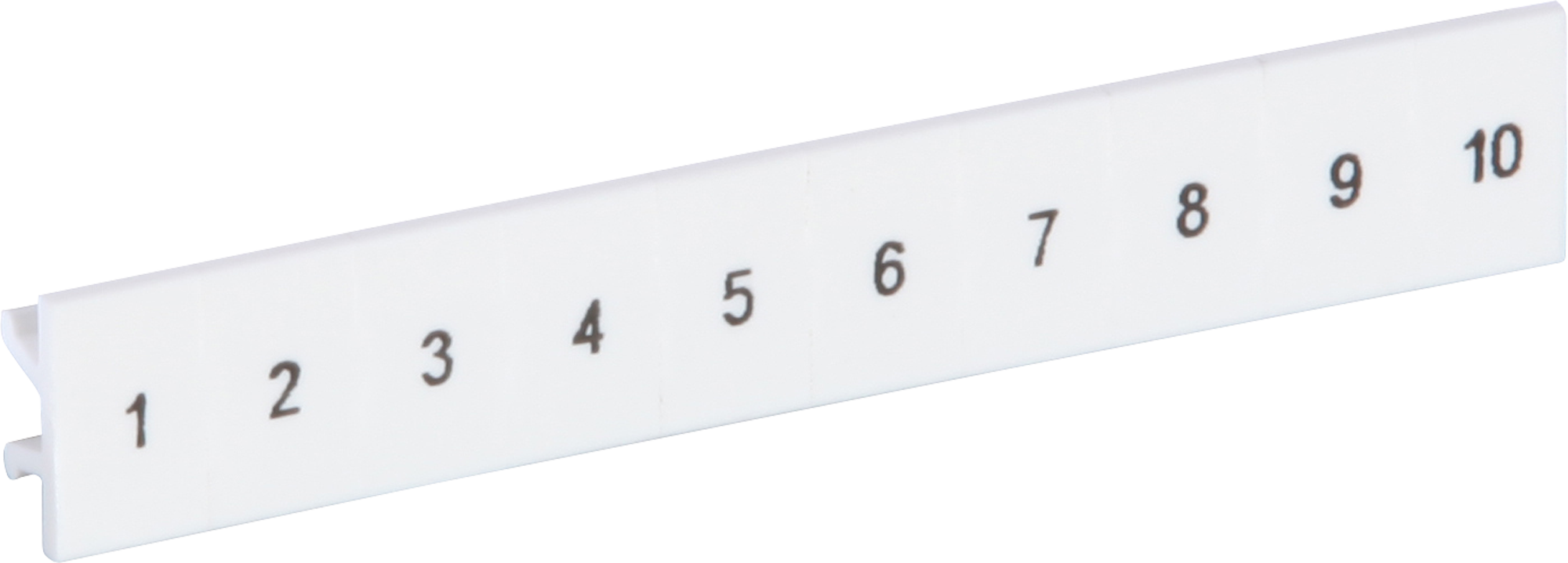 Ruban Zack ZB 1…10 blanc impression horizontale à 10 étiquettes 6mm