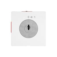 Schwenktaster EDIZIO.liv SNAPFIX® 0<-1/1P mit Schloss & 2 Schlüsseln ws