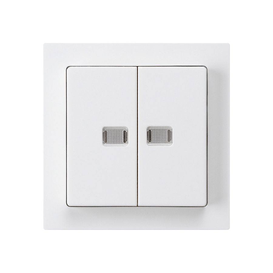 Frontset kallysto weiss mit 2 Linsen 60×60mm