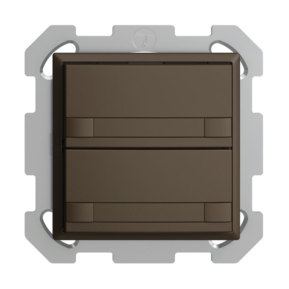 Poussoir KNX RGB ENC EDUE, 250mW, s.LED, papier, 2×poussoir, C.2×T., cof