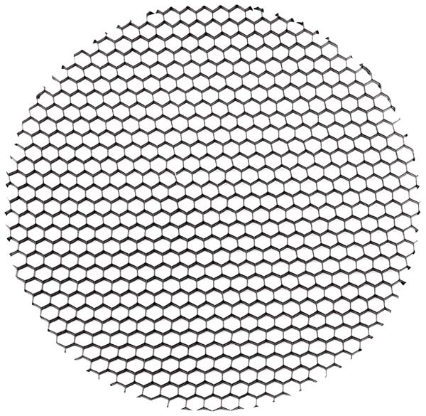 Frangiluce a nido d'api SLV NUMINOS XL alluminio simmetrico Ø83.6mm nero