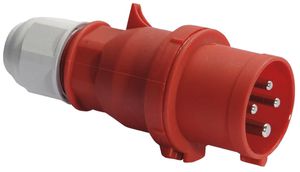 Spina mobile CEE Bals 4P 16A 400V 6h rosso IP44 nic.QC.