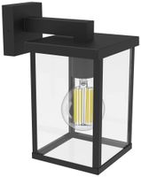 Wandleuchte Philips Bellini SQ E27 1×25W IP44 236×234×174mm schwarz