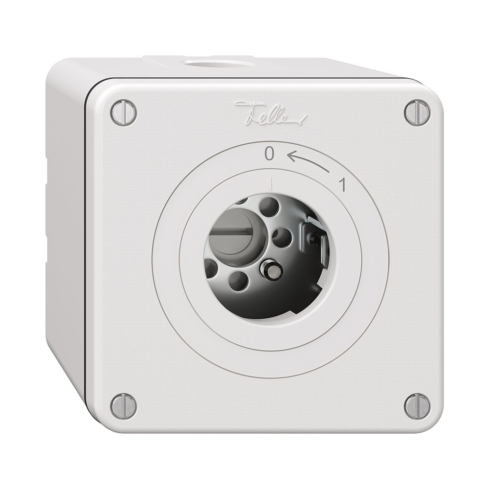 Contact pivotant NAPU NEVO, sans cylindre, KS, 0<-1, blanc