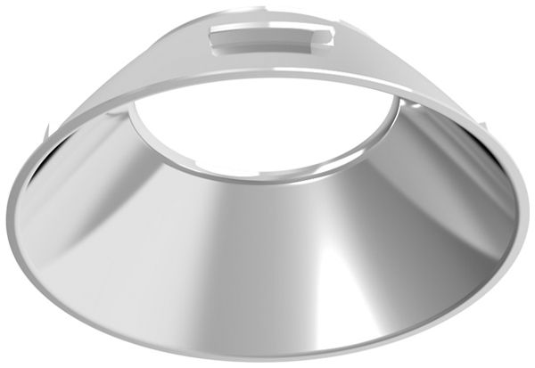 Réflecteur DOTLUX MULTIsnap mat. synthétique sym. 60° Ø80mm chrome structuré