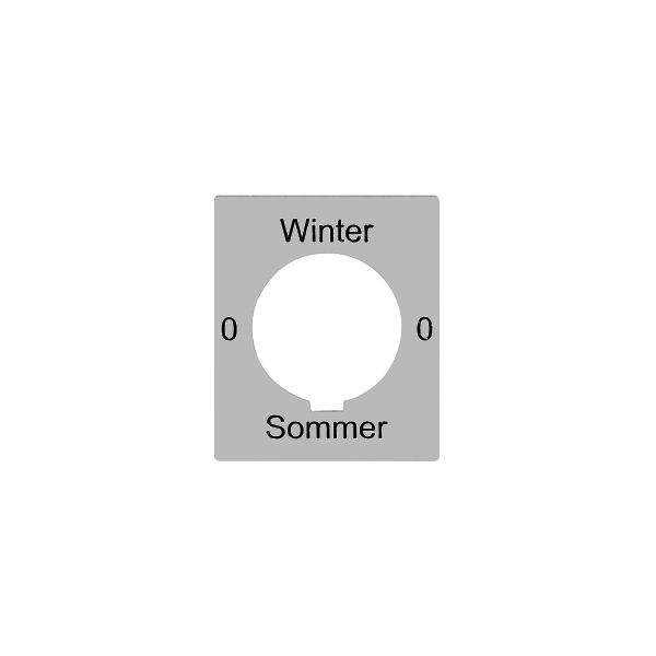 Disque indicateur 0-Winter-0-Sommer pour interr.à clé FLF FH