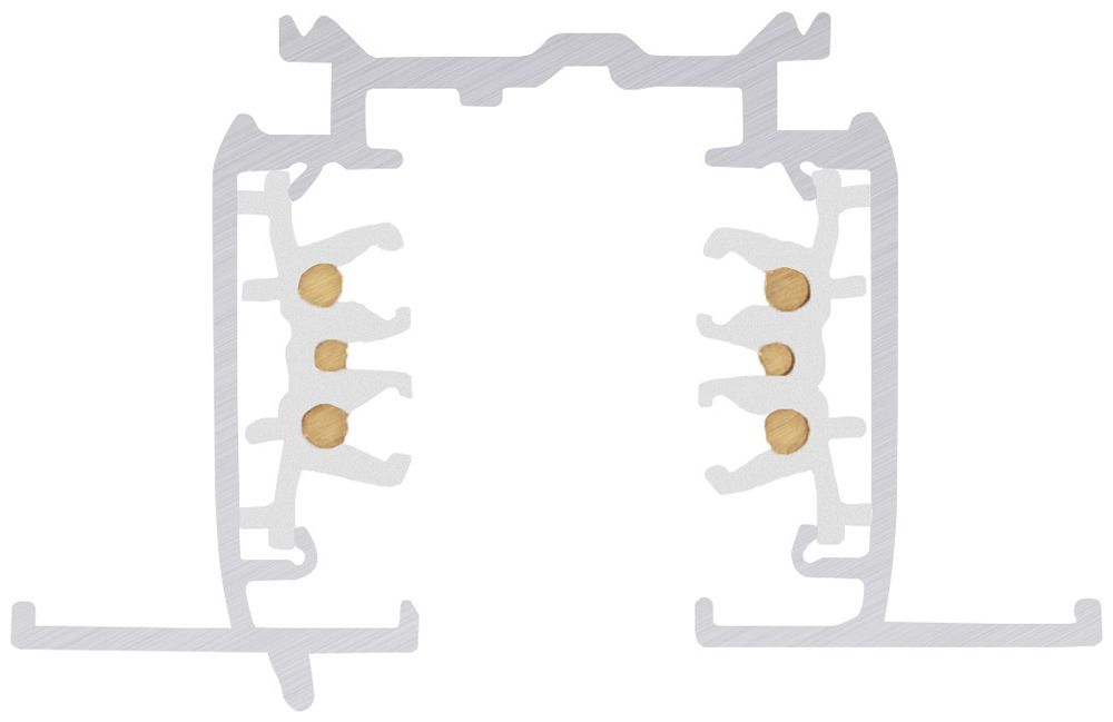 EB-Stromschiene SLV S-TRACK DALI 3-phasig 230V Aluminium 1000mm weiss