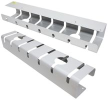 Untertisch-Kabelführungskanal ROLINE 530×110×80mm Stahlblech grau 2 Stück