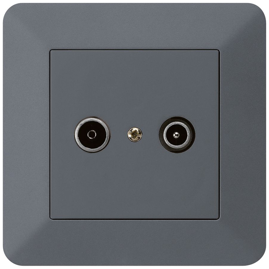 Prise de passage ENC kallysto.trend R/TV 14dB anthracite