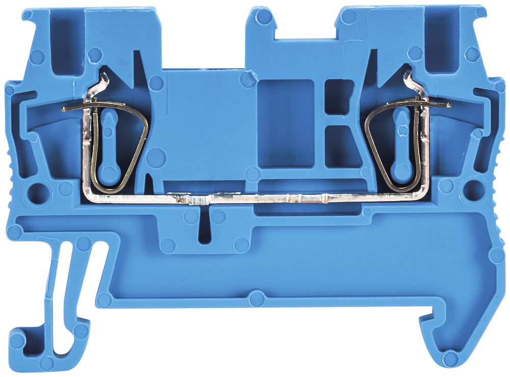 Borne de passage joignable WKF 0.08…1.5mm² 17.5A 500V 2×ress.1 ét.rail 35mm blc