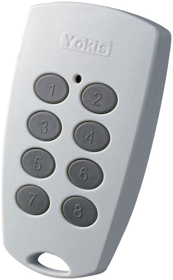 Télécommande RF Yokis TLC8CP, 8 touches 2.4GHz 250m 74×40×15mm
