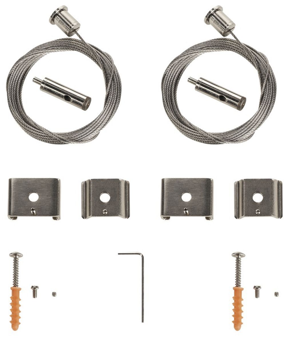 Suspension de câble SLV p.rails conducteurs EUTRAC/S-TRACK/1-phase, 5000mm, 2pcs