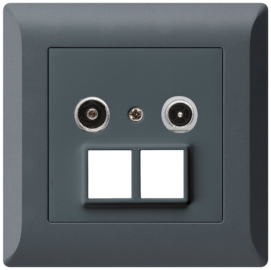 UP-Multimediadose kallysto.line R/TV 19dB 2GHz anthrazit