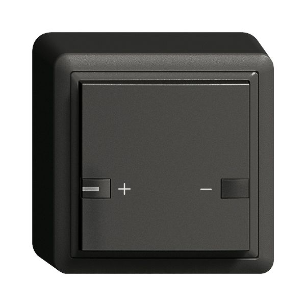 AP-Taster ZEP Universaldimmer 1K/1T mit LED EDIZIOdue schwarz