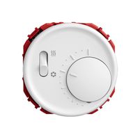 Raumthermostat STANDARDdue SNAPFIX® m.Schalter Heizen/Kühlen 230V AC 50Hz ws