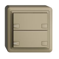 Poussoir KNX RGB AP EDUE, 250mW, a.LED RGB, 2×poussoir, comm.2×touches, sa