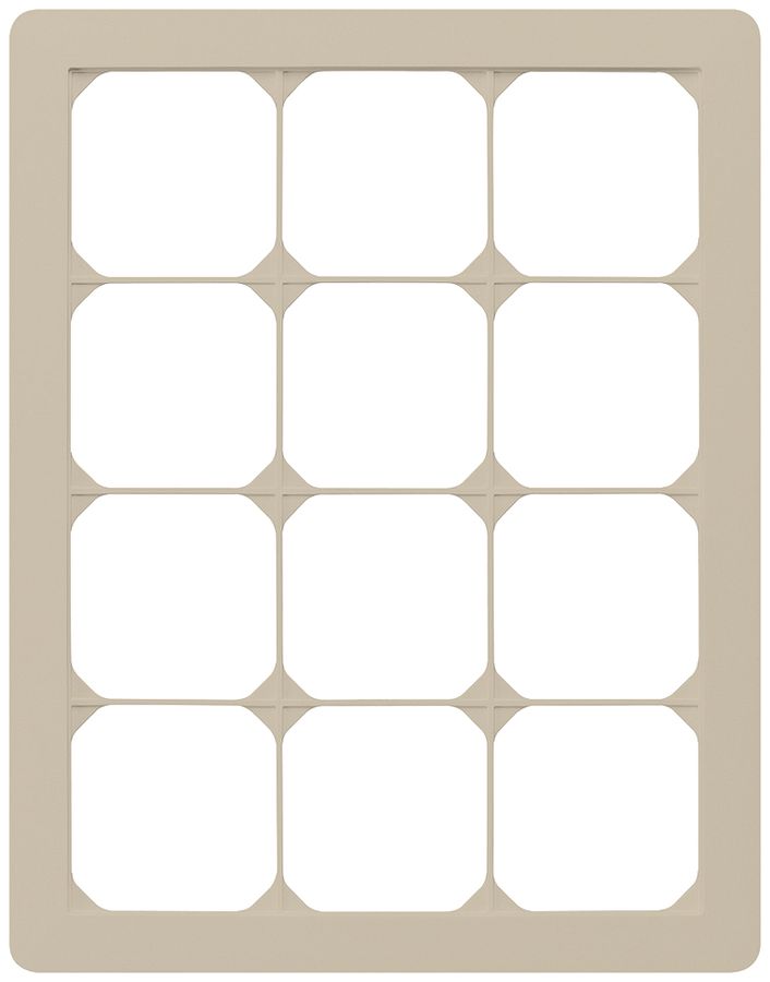 UP-Abdeckrahmen kallysto.trend 4×3 beige 274×214mm