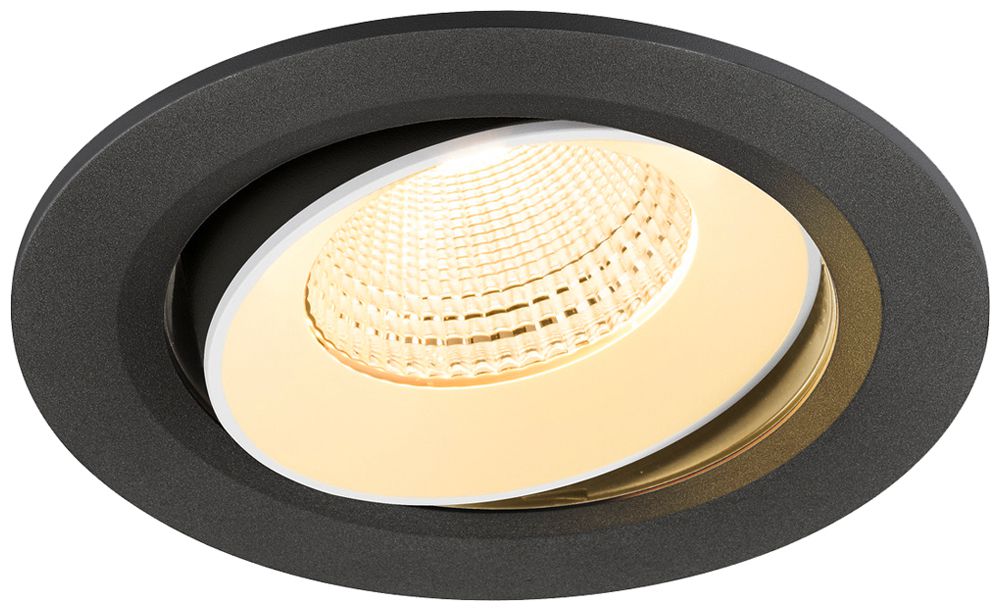 Downlight LED SLV NUMINOS MOVE L 17W 2500lm 3000K WB DALI Ø160×93mm ne/bi