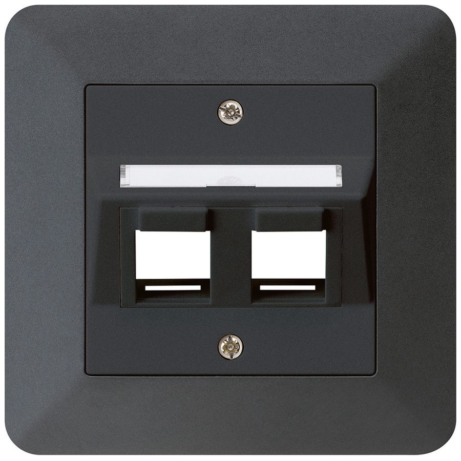 Kit de montage ENC kallysto.trend 2×Keystone noir