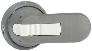Poignée pistolet ABB pour OT160-250 gris IP65 axe 80mm verrouillable
