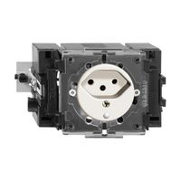 Prise INC FH T13 blanc 49…69mm(53mm), avec LED vert