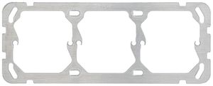 Befestigungsplatte Hager 1×3 horizontal 197×77mm