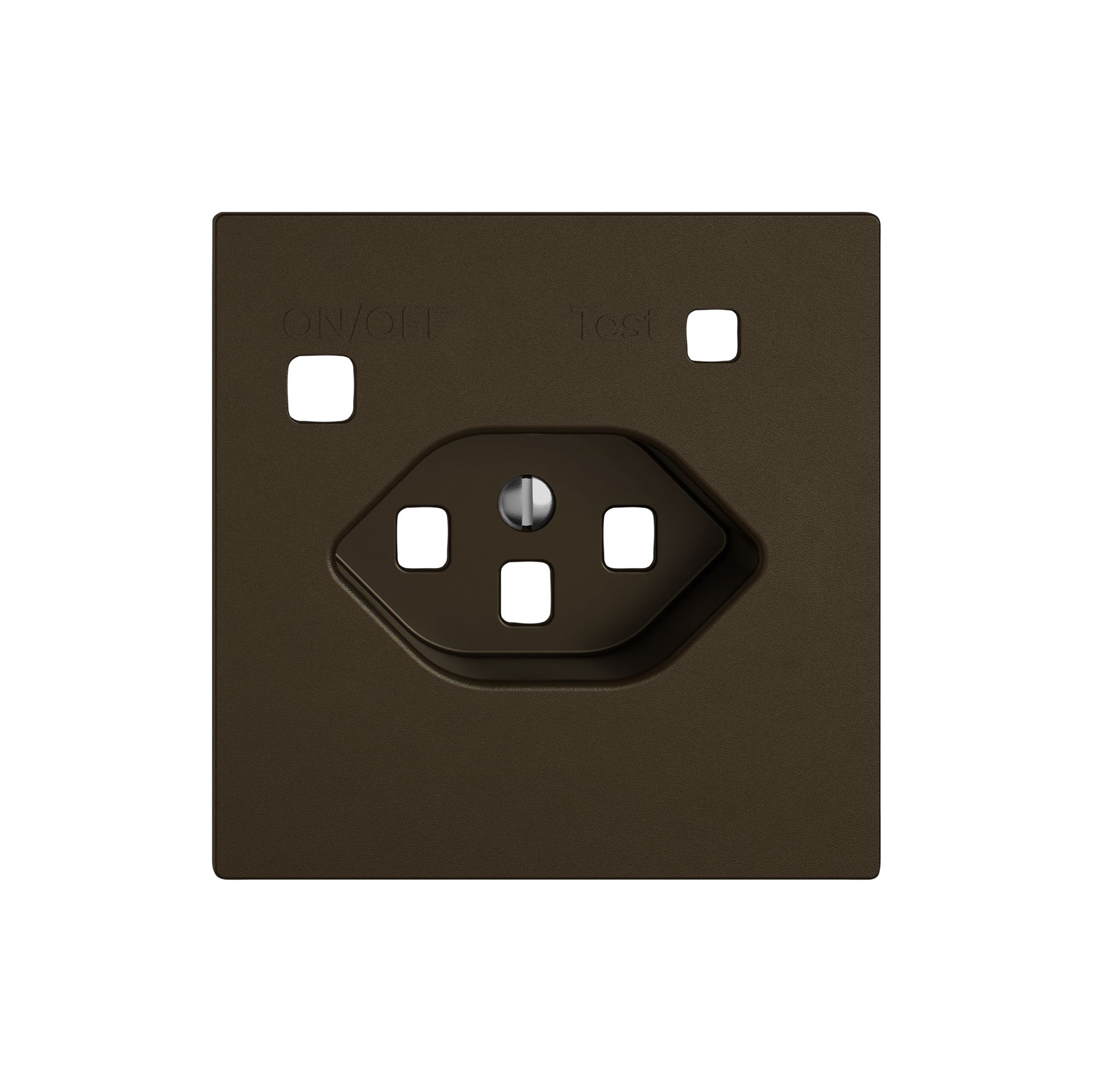 Montageset EDIZIO.liv SNAPFIX® für Fehlerstrom-Schutzsteckdose Typ 23 br